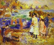 Pierre-Auguste Renoir, Children at the Beach at Guernsey,